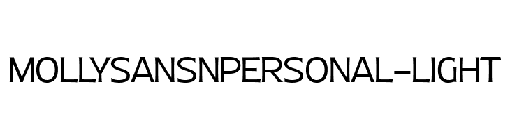 MollySansNPERSONAL-Light  Frei Schriftart Herunterladen