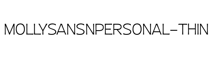 MollySansNPERSONAL-Thin  font caratteri gratis