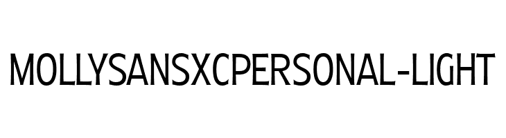 MollySansXCPERSONAL-Light  Frei Schriftart Herunterladen