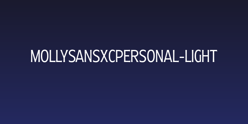 MollySansXCPERSONAL-Light Social Header