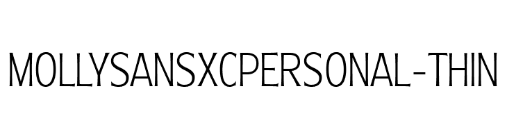 MollySansXCPERSONAL-Thin  baixar fontes gratis