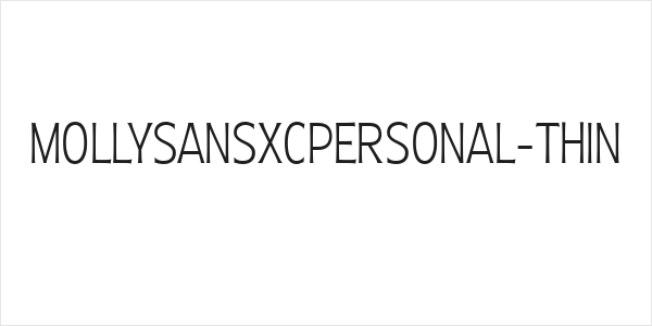 MollySansXCPERSONAL-Thin Logo