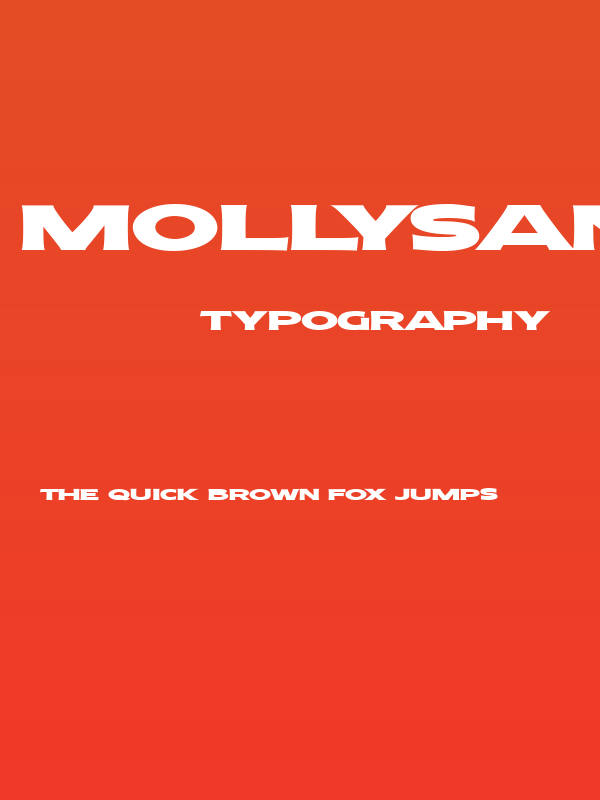 MollySansXEPERSONAL-Black Poster