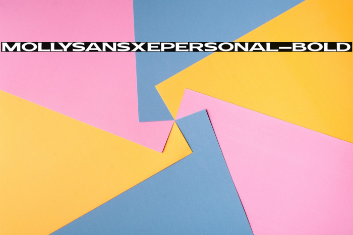 MollySansXEPERSONAL-Bold Example 1