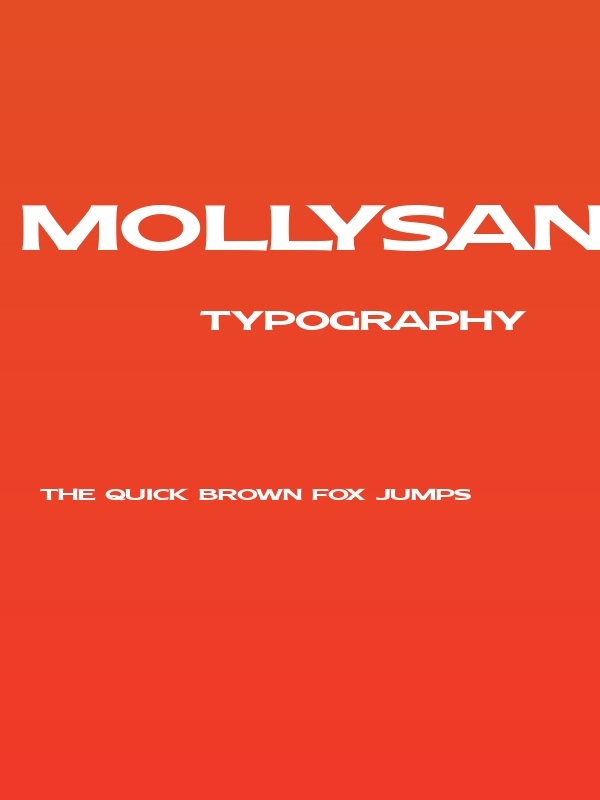 MollySansXEPERSONAL-Bold Poster