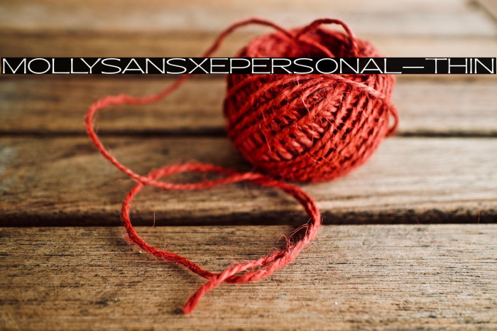 MollySansXEPERSONAL-Thin Example 1