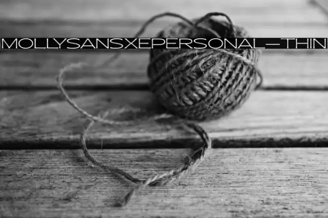 MollySansXEPERSONAL-Thin Font examples