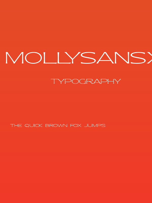 MollySansXEPERSONAL-Thin Poster