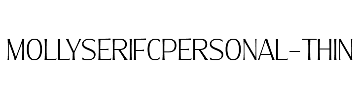 MollySerifCPERSONAL-Thin  font caratteri gratis