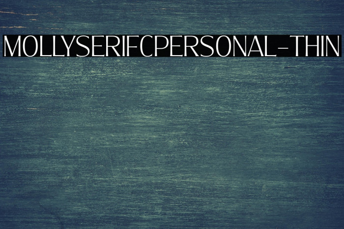 MollySerifCPERSONAL-Thin Example 3