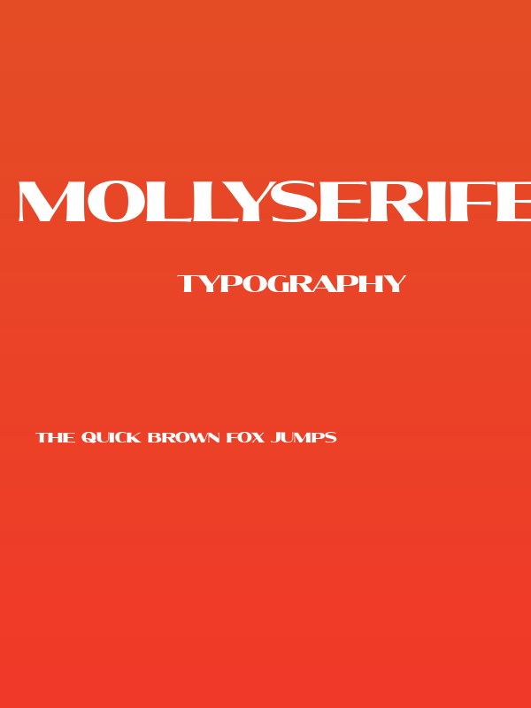 MollySerifEPERSONAL-Black Poster