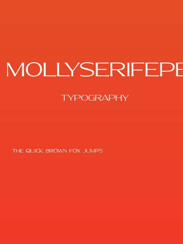 MollySerifEPERSONAL-Light Poster