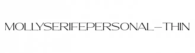 MollySerifEPERSONAL-Thin  Frei Schriftart Herunterladen