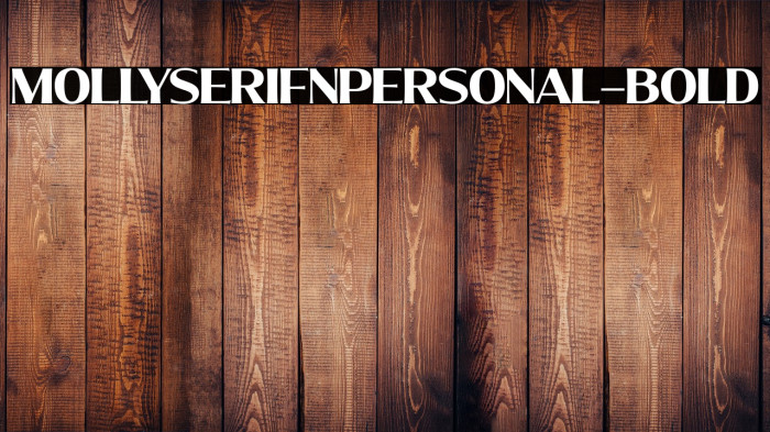 MollySerifNPERSONAL-Bold Example 1