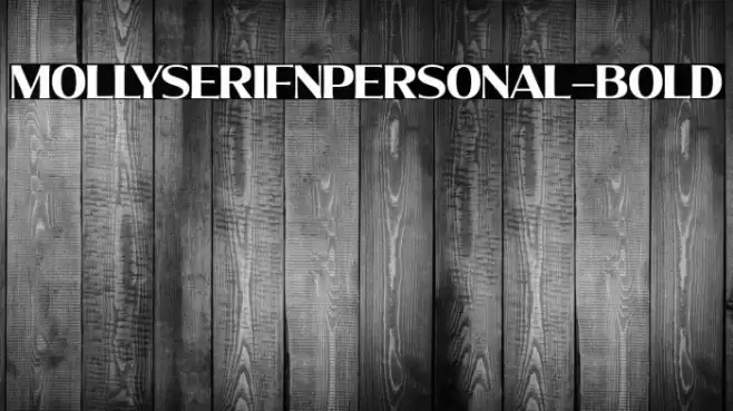 MollySerifNPERSONAL-Bold Font examples