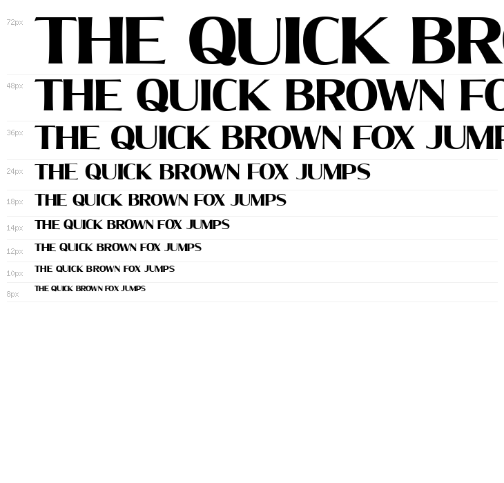 MollySerifNPERSONAL-Bold Waterfall