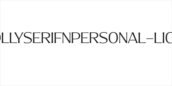 MollySerifNPERSONAL-Light Logo