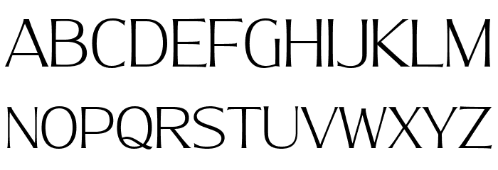 MollySerifNPERSONAL-Thin Font LOWERCASE