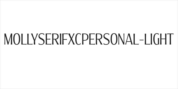 MollySerifXCPERSONAL-Light Logo