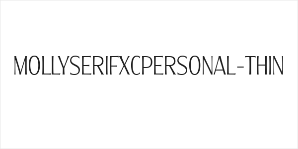 MollySerifXCPERSONAL-Thin Logo