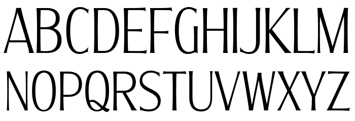 MollySerifXCPERSONAL-Thin Font LOWERCASE