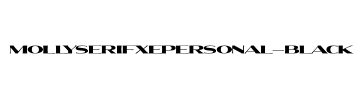 MollySerifXEPERSONAL-Black  لخطوط تنزيل