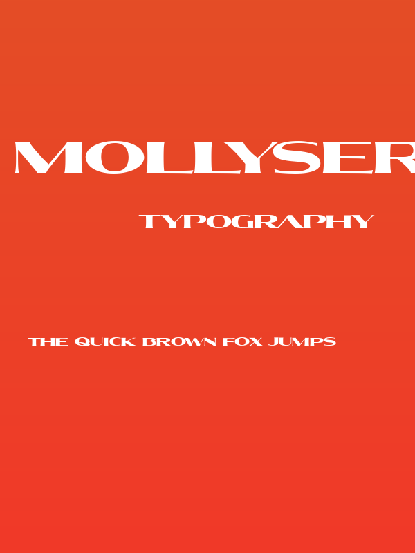 MollySerifXEPERSONAL-Black Poster