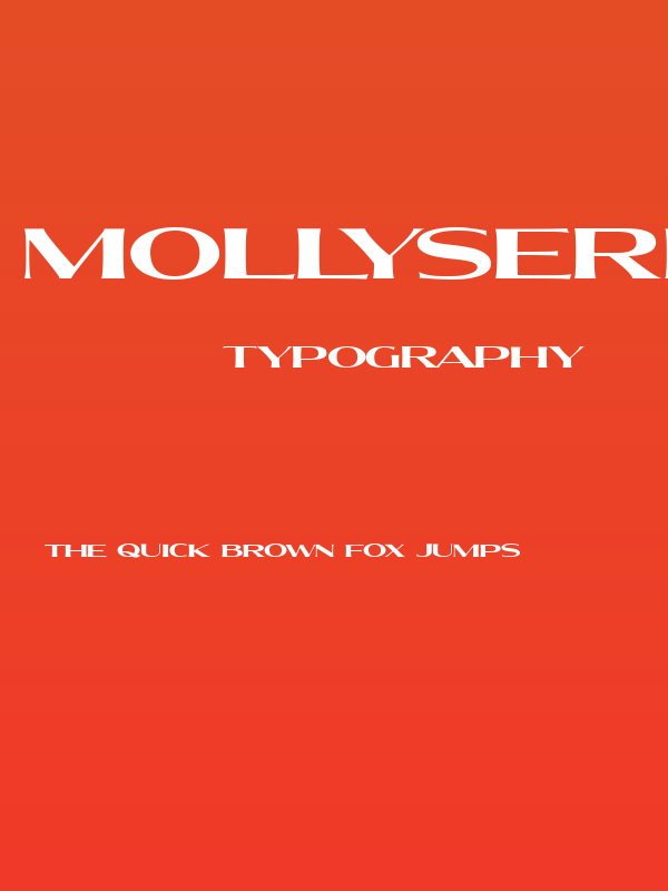 MollySerifXEPERSONAL-Bold Poster