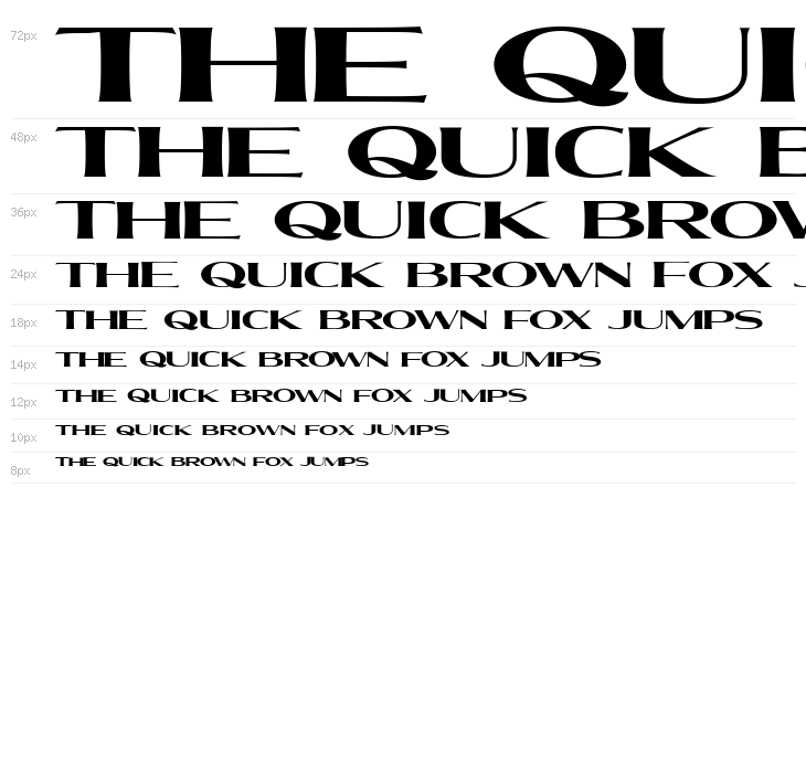 MollySerifXEPERSONAL-Bold Waterfall