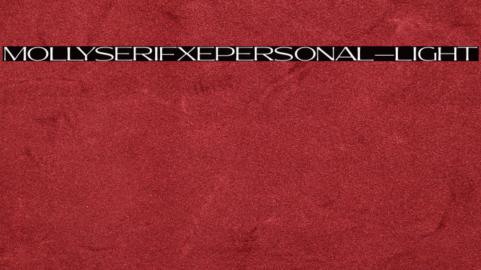 MollySerifXEPERSONAL-Light Example 3
