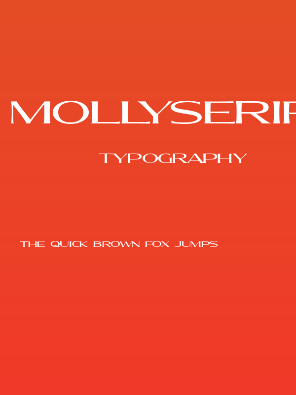 MollySerifXEPERSONAL-Medium Poster