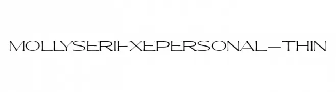 MollySerifXEPERSONAL-Thin  baixar fontes gratis