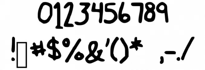 MollyWolly Font OTHER CHARS