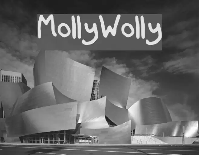 MollyWolly Font examples