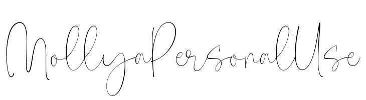 Mollya Personal Use  Free Fonts Download