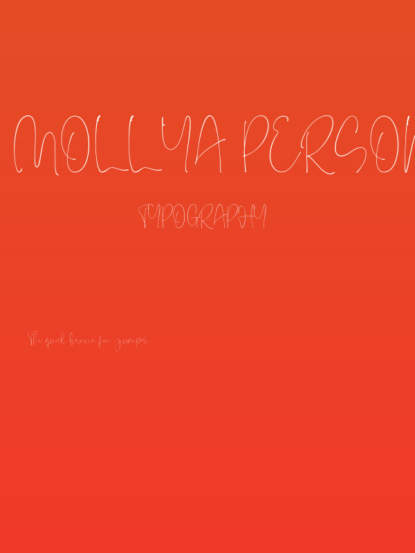 Mollya Personal Use Poster