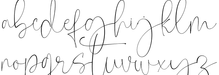 Mollya Personal Use Font LOWERCASE