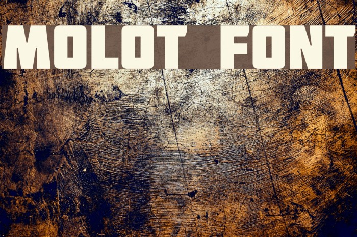 Molot Font examples