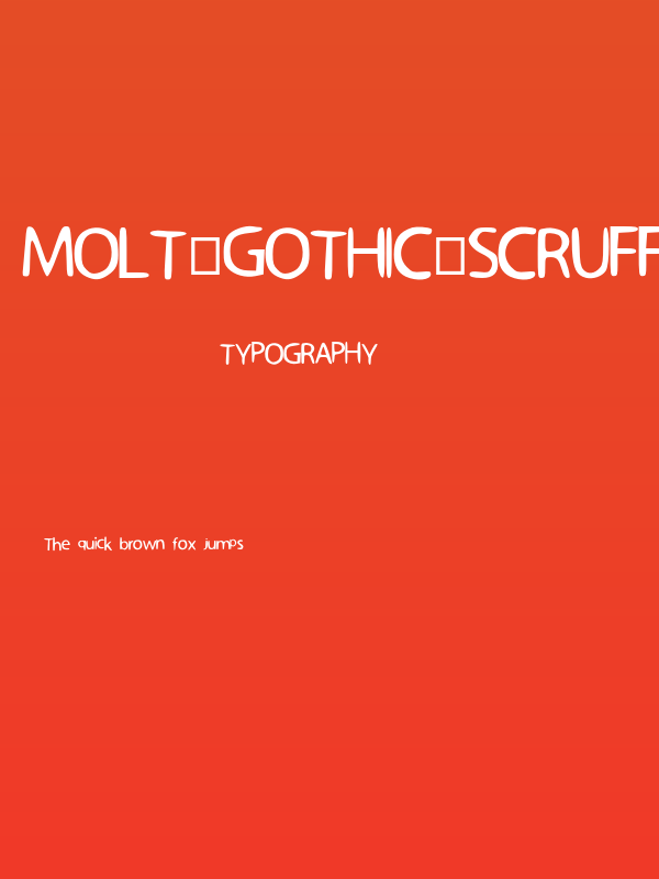 Molt_Gothic_Scruffy Poster