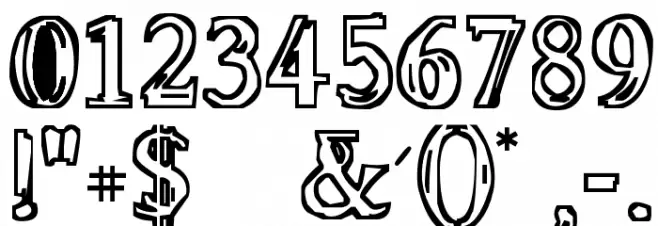 Molten Font OTHER CHARS