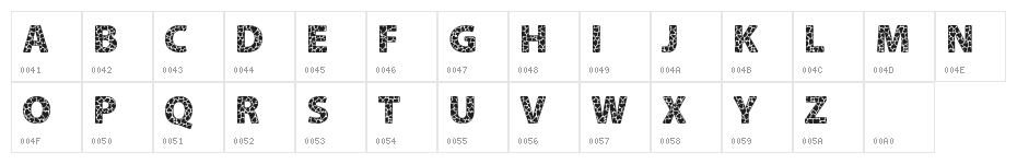 Moltissimo Hearted borders Character Map