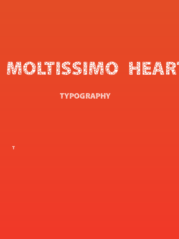Moltissimo Hearted borders Poster