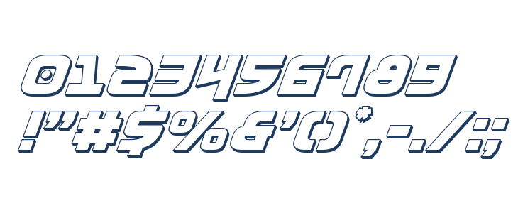 Moltors 3D Italic Other Characters