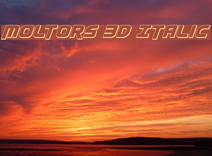 Moltors 3D Italic Example 1