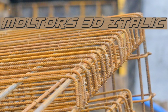 Moltors 3D Italic Example 3