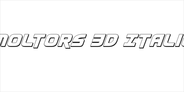 Moltors 3D Italic Logo