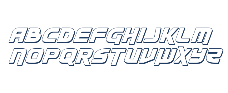 Moltors 3D Italic Lowercase