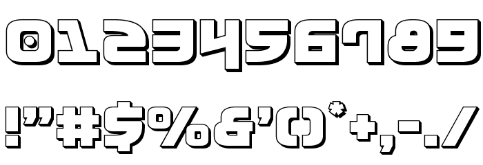 Moltors 3D Font OTHER CHARS