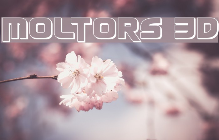 Moltors 3D Font examples