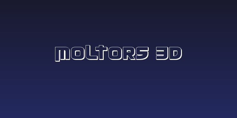 Moltors 3D Social Header